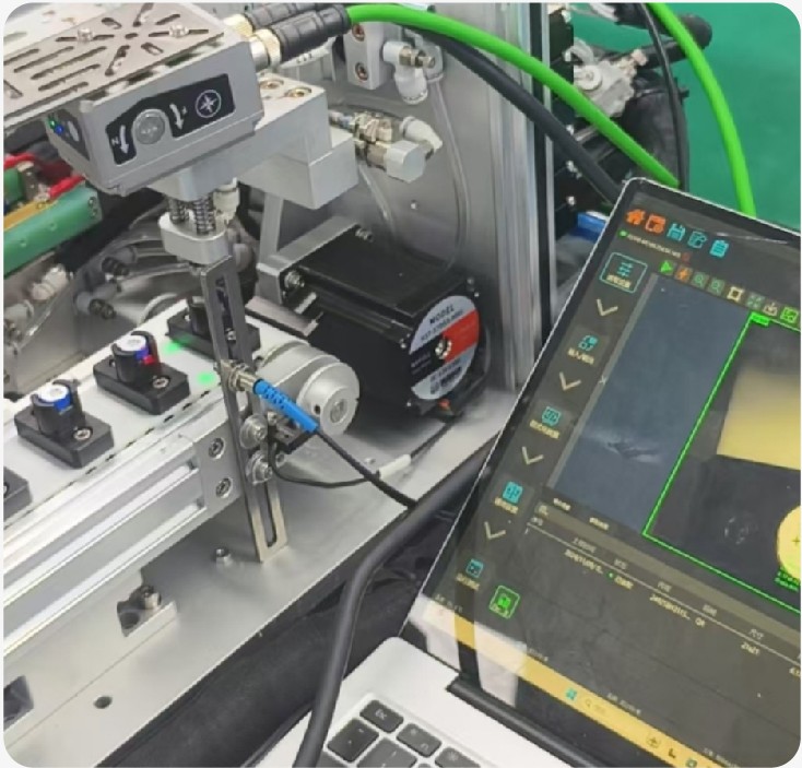 Automated inspection station for electronic components
